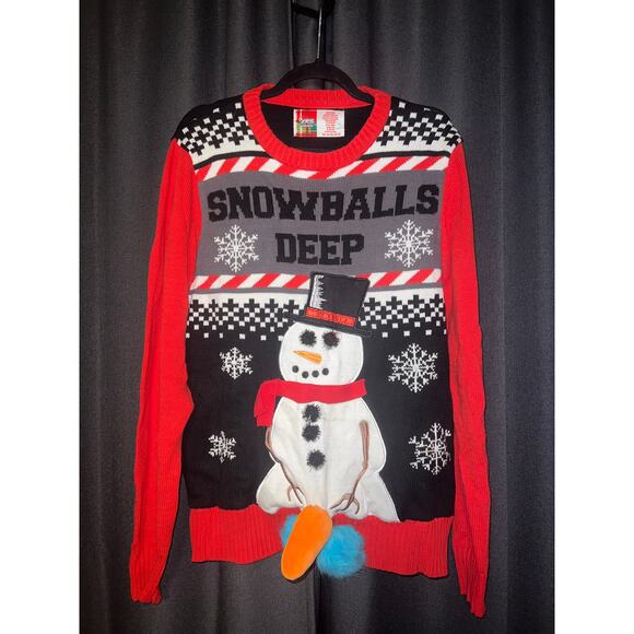 Ugly Christmas Sweater Xmas Size Medium Spencer’s - Picture 1 of 3